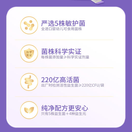 【2盒399】合兰仕敏敏无忧益生菌粉60g（2g*30） 商品图3
