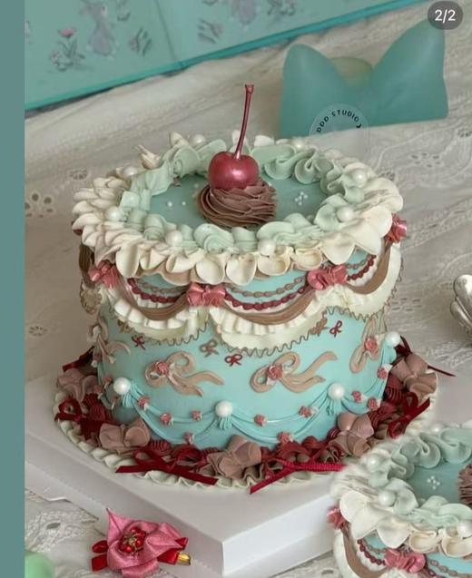 多款式~微加高裱花定制蛋糕-低糖处理无添加 商品图1