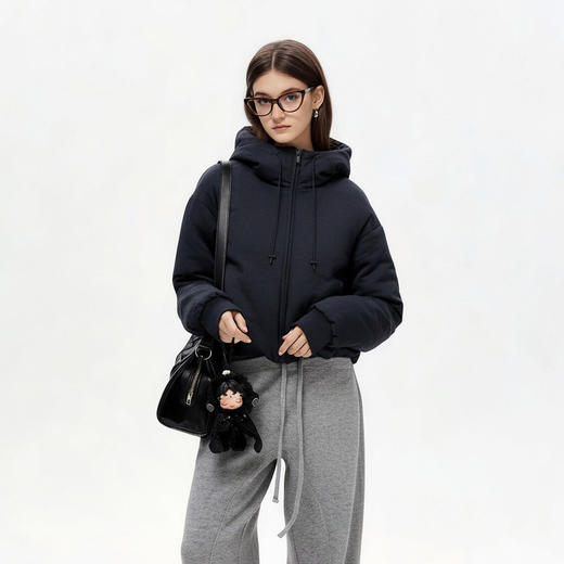 【🔥限时秒杀】IDEVERRAY重磅冬季加厚保暖棉服情侣同款短款小个子连帽外套 商品图3