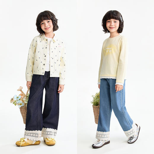 【实体店同款】女童全腰长裤春季新款安奈儿童装AG616114 商品图3