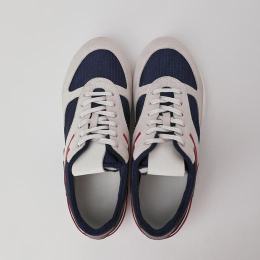 ROMI STUDIO牛反绒皮拼牛皮丝柔感拼色复古阿甘运动鞋 RWCLP37081 商品图4