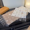 YP77-LV花卉字母山羊绒围巾流苏饰边（DSX） 商品缩略图11