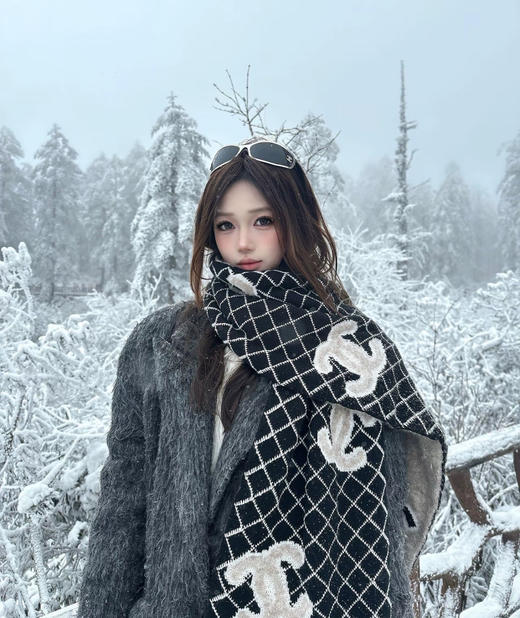 YP78-香奈儿针织双面围巾（DSX） 商品图1