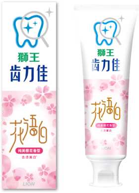 【临期品】P42029 齿力佳花语白牙膏(纯美樱花香型)140g