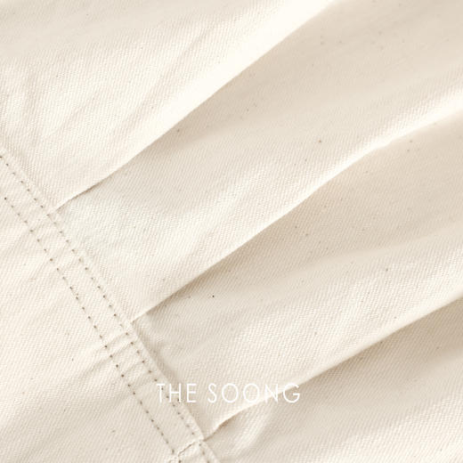 THESOONG新款女装复古纯棉线条感竹节纹工装风夹克牛仔外套T7680 商品图2