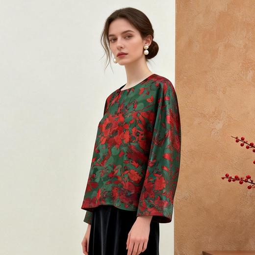 Famecoco范可儿新中式休闲上衣衬衫FAD6BD200 商品图0