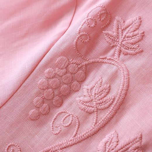 「高货wl」全新升级【铂金会员293/天猫399/差价106】(94905)洛诗琳气质绣花衬衫2026春季新款职业通勤翻领上衣 商品图3