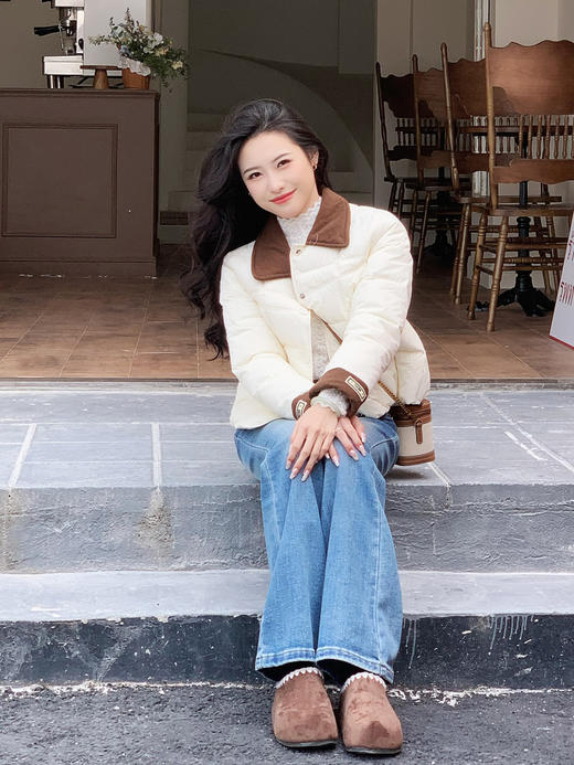 【百图lulu定制】【摩登喇叭裤】新疆长绒棉  弹力 牛仔喇叭裤 商品图2