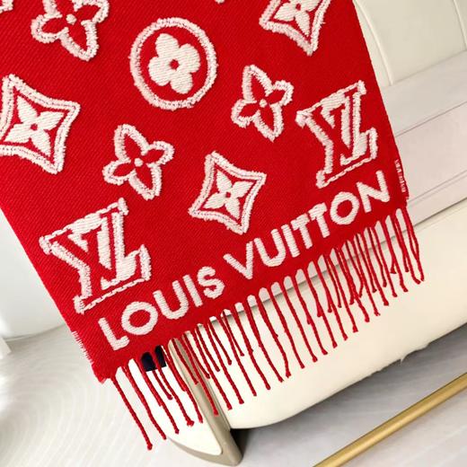 YP74-路易威登LV顶级图案山羊绒混纺毛字母花卉3D提花长巾披肩（DSX） 商品图10