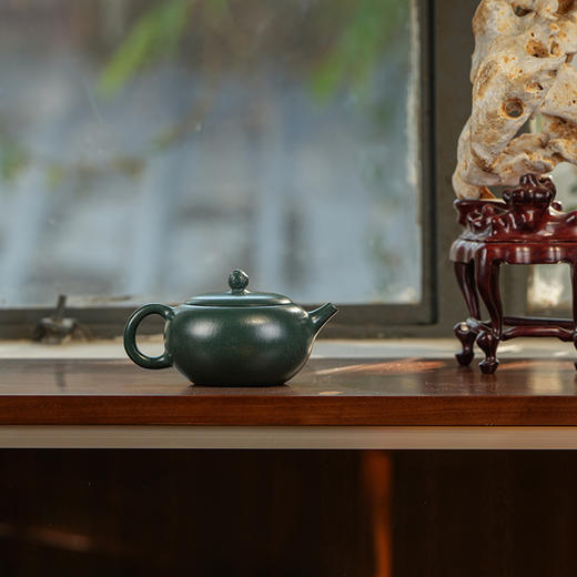 龙德堂陶艺 汤宣武 作品《水仙西施》苏门答腊青 220cc 库存请咨询客服 商品图2