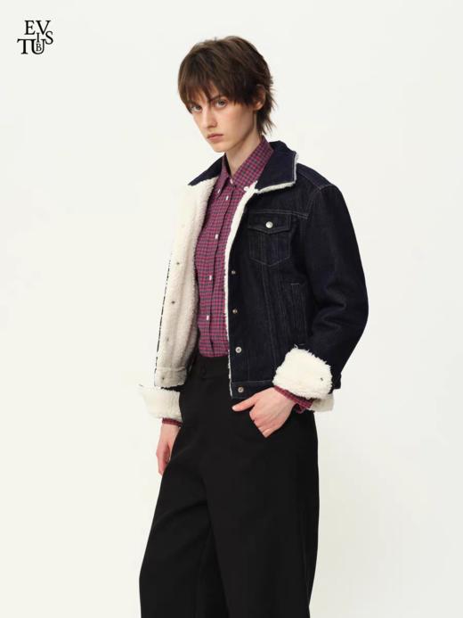 Evistub girls/E-5DWT1423/经典西部原牛羊羔绒夹克 商品图2