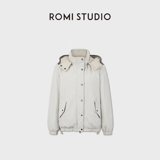 ROMI STUDIO90白鹅绒蓬松轻盈一手长廓形连帽羽绒外套RWCWWG5706 商品图1