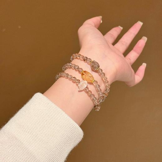 ARSIS｜晶石系列 招财纳贵·黑金超七三圈串珠手链 商品图1