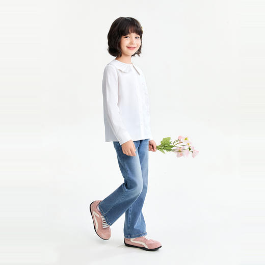 【实体店同款】女童翻领上衣春季新款安奈儿童装AG611086 商品图5