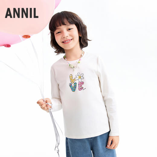 【实体店同款】女童长袖针织衫春季新款安奈儿童装AG611079 商品图1