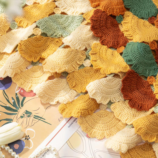 苏苏姐家银杏披肩手工diy钩针羊毛线编织毛线团材料包 商品图3