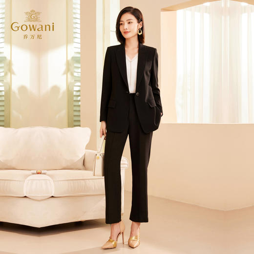 乔万尼时尚通勤轻职场一粒扣正肩收腰显瘦西装外套ET3B712501 商品图3