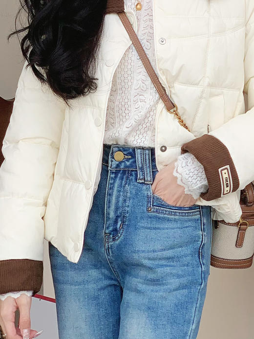 【百图lulu定制】【摩登喇叭裤】新疆长绒棉  弹力 牛仔喇叭裤 商品图1