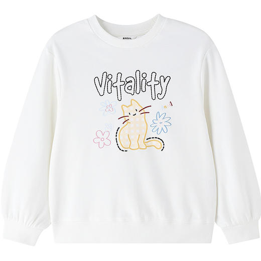 【实体店同款】女童圆领卫衣春季新款安奈儿童装AG611088 商品图8