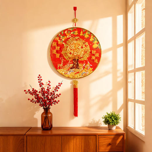 马年春节装饰挂件新年2026新款摇钱发财树喜庆挂件过年高档创意 商品图1