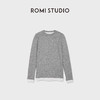 ROMI STUDIO“双面两穿”19.5μm超细羊毛撞色长袖T恤 RWDSSU1550 商品缩略图3