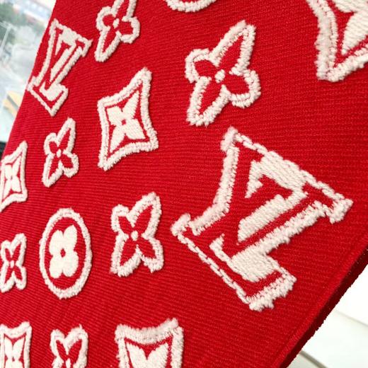 YP74-路易威登LV顶级图案山羊绒混纺毛字母花卉3D提花长巾披肩（DSX） 商品图11
