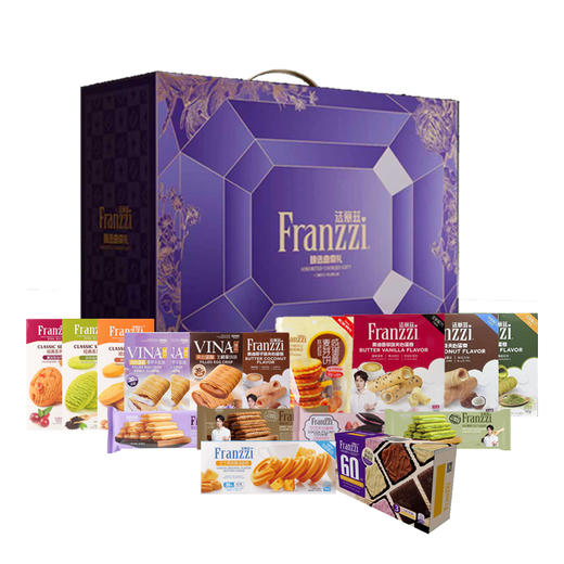 法丽兹26星钻蛋卷巧克力曲奇零食组合 商品图3