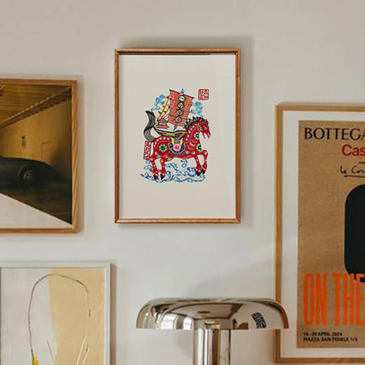 伽罗 JALO 年画-蔚县剪纸《一帆风顺》 商品图2