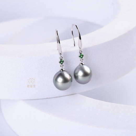 【今夜星辰】海水黑珍珠耳钩   ZZ12510032 商品图4