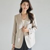 「高货sh」全新升级【铂金会员284/天猫379/差价95】(94553)洛诗琳极简V领西装外套2026春季新款宽松休闲通勤上衣 商品缩略图1