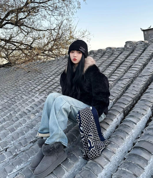 YP78-香奈儿针织双面围巾（DSX） 商品图4