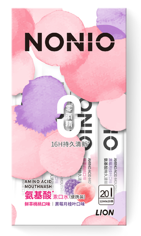 【临期品】Y04018 NONIO氨基酸条状漱口水12ml*20（桃/黑莓）