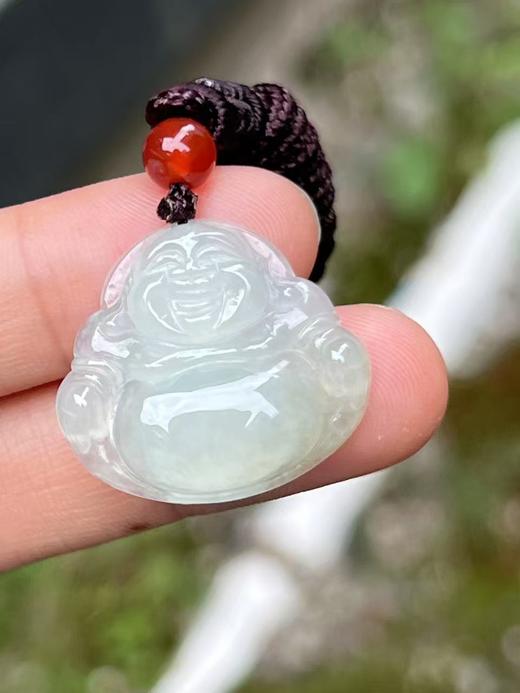 【直播大场福利】冰种晴水翡翠佛公 翡翠吊坠 福气安康 笑口常开 含证书 商品图7