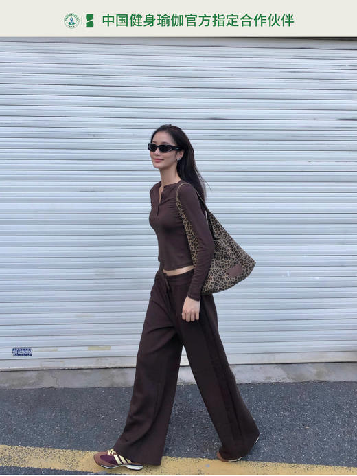 YOTTOY小蛮腰亨利衫长袖【套装更优惠】上衣修身休闲显瘦收腰打底内搭瑜伽运动秋冬 商品图9