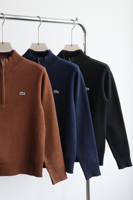 26 L.A.C 法渔 男士半拉链全棉厚针织衫 MY156 商品图4