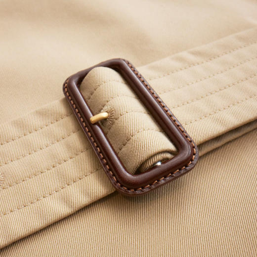 BURBERRY 巴宝莉 男士肯辛顿版型 – 短款 Heritage Trench 束腰风衣 蜂蜜色 8079390 A1366 商品图3