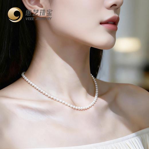 小米珠4~4.5mm淡水珍珠项链 商品图2