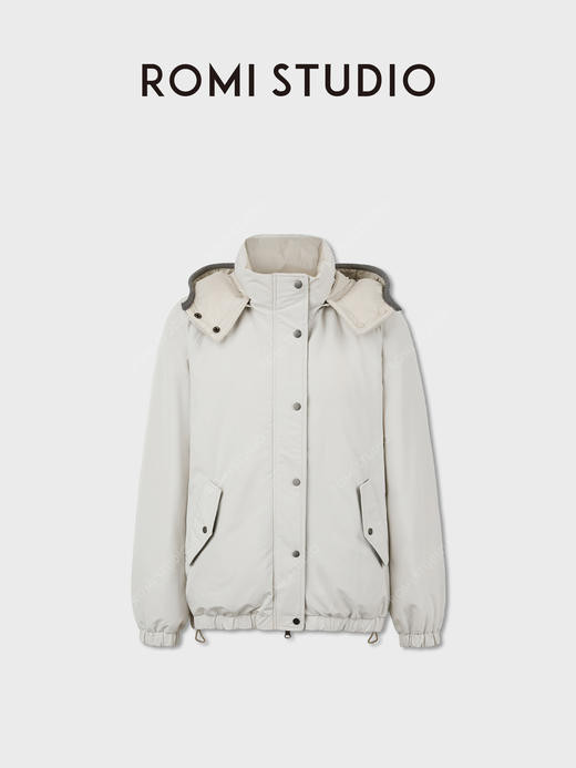 ROMI STUDIO90白鹅绒蓬松轻盈一手长廓形连帽羽绒外套RWCWWG5706 商品图6