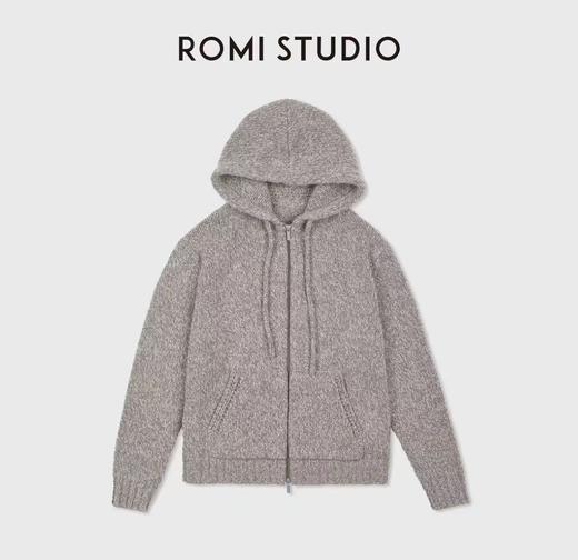 ROMI STUDIO“老钱复古”羊毛混纺夹花立体微A半身裙 RWDSX62251 商品图5