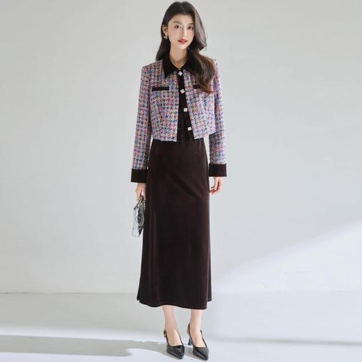 「预售」「高货sh」全新升级【铂金会员367/天猫489/差价122】(05651)洛诗琳法式撞色小香风外套2026春季新款气质显瘦短外套 商品图4