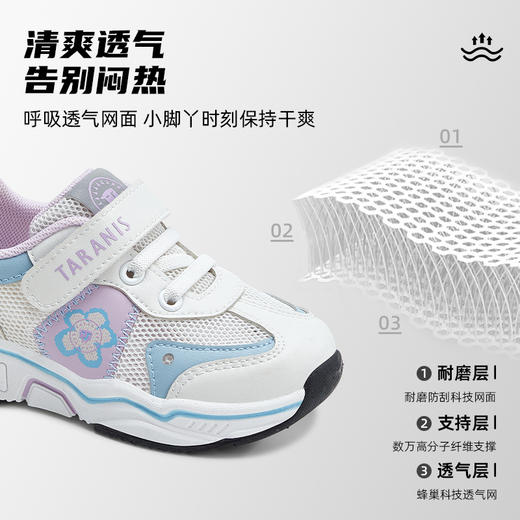 泰兰尼斯夏款小童段轻潮透气运动鞋T01X3B2701 商品图5