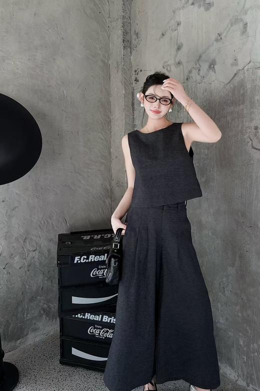 LNNNS 韩系气质高级叠穿马甲裤子套装 22089 商品图2