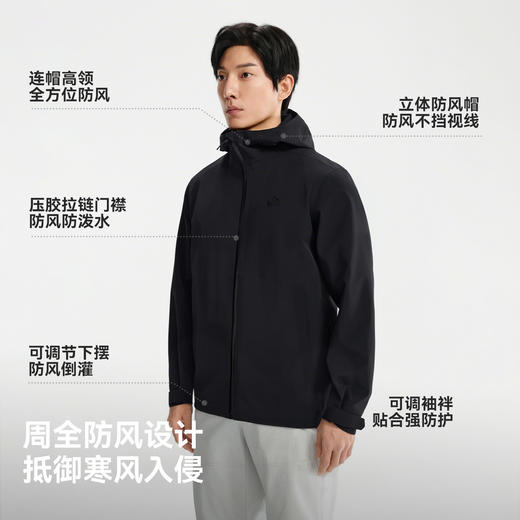 伯希和户外硬壳冲锋衣男2026年新款轻量防风徒步登山服防水外套 商品图3