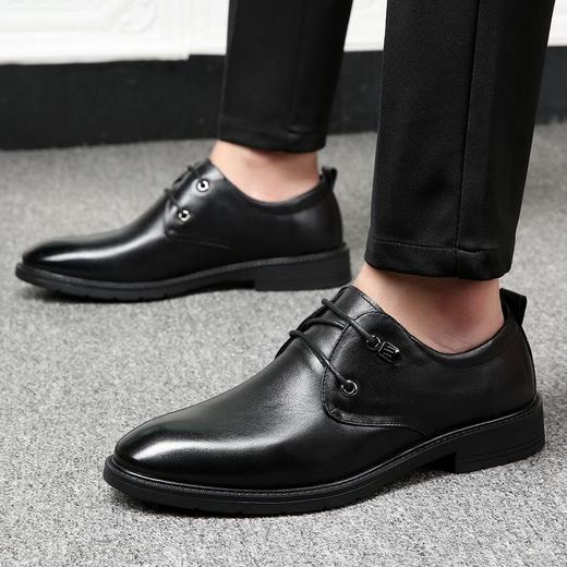 2025皮鞋男士正装头层牛皮男鞋商务韩版休闲英伦办公鞋子轻便增高 商品图2
