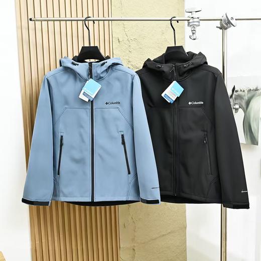 精工刺绣 加绒加厚  歌伦比亚春季冬季软壳加绒连帽冲锋衣防水防风内里加绒加厚款！ 商品图0