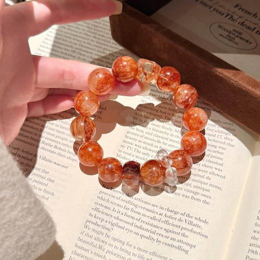 ARSIS｜晶石系列 鸿运纳财·红胶花串珠手链 商品图3