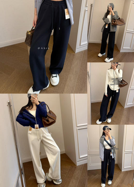 特价浮雕肌理感雪花绒裤加绒裤 商品图6