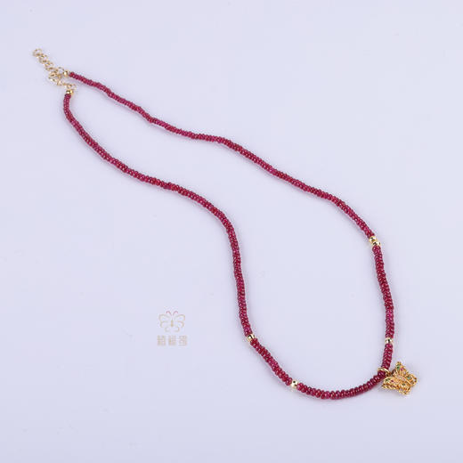 【福叠】红宝石彩蝶K金链   XL12512006 商品图3