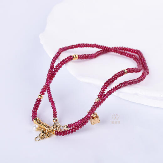 【节节高】红宝石竹节项链   XL12512005 商品图4