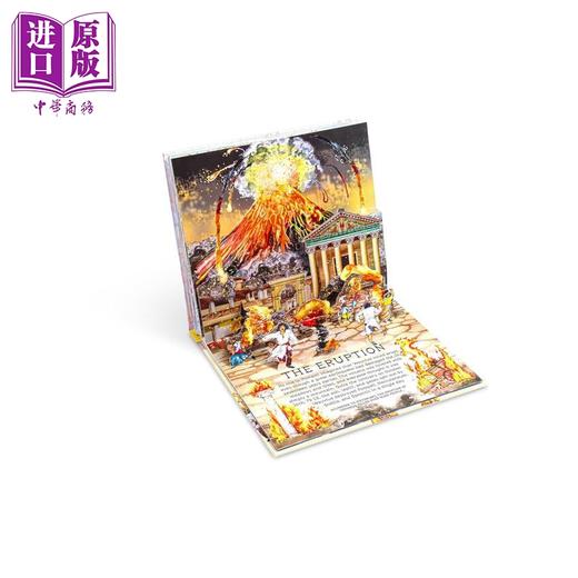 预售 【中商原版】立体书 庞贝古城 Ancient Pompeii Pop-ups 英文原版 儿童立体绘本故事书 进口童书 精装 八个精彩的3D场景 历史 商品图1